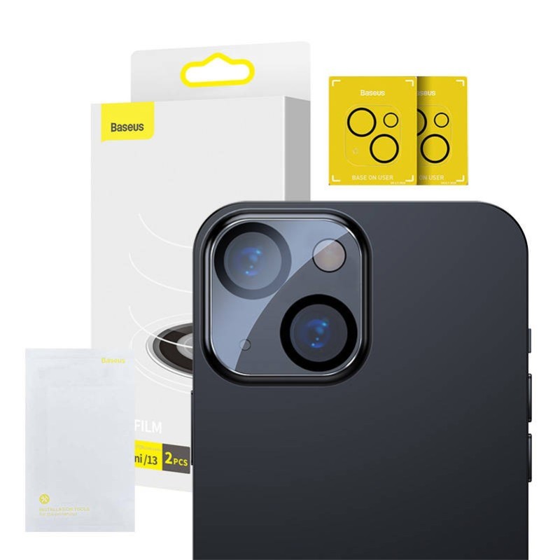 Baseus Camera Lens Film for iPhone 13/13 Mini (2pcs) Baseus Camera Lens Film for iPhone 13/13 Mini (2pcs)