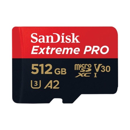 Memory card SANDISK EXtremE PRO microSDXC 512GB 200/140 MB/s UHS-I U3 (SDSQXCD-512G-GN6MA)