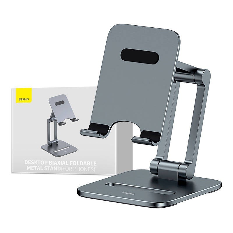 Stand holder Baseus Biaxial for phone (grey) Stand holder Baseus Biaxial for phone (grey)
