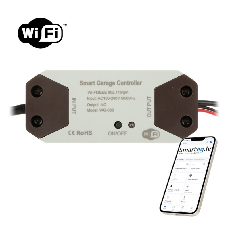 SMART GARAGE DOOR CONTROLLER ATLO-GDC2-TUYA Wi-Fi, Tuya Smart SMART GARAGE DOOR CONTROLLER ATLO-GDC2-TUYA Wi-Fi, Tuya Smart