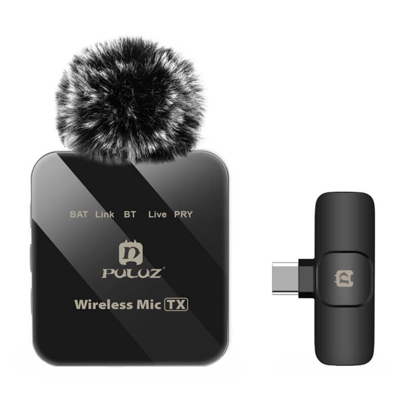 Wireless Lavalier Microphone PulUZ PU648B (USB-C) Wireless Lavalier Microphone PulUZ PU648B (USB-C)