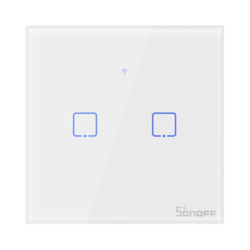 Smart Switch WiFi + RF 433 T1 EU TX (2 kanalai) Sonoff Smart Switch WiFi + RF 433 T1 EU TX (2 kanalai) Sonoff