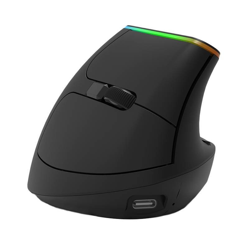 Wireless Vertical Mouse Delux M618DB BT4.0 + 2.4Ghz 4000DPI RGB Wireless Vertical Mouse Delux M618DB BT4.0 + 2.4Ghz 4000DPI RGB