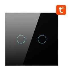 Nutikas valguslüliti ZigBee ZTS02-EU-B2 2-suunaline TUYA (must) Avatto