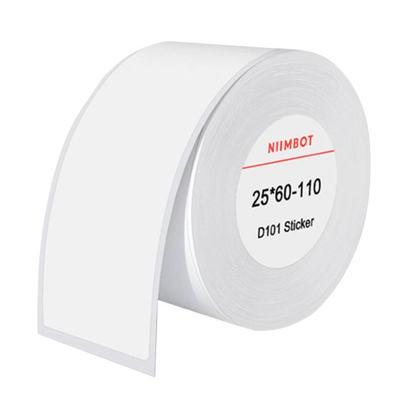 Thermal labels Niimbot stickers 25x60 mm, 110 pcs (White) Thermal labels Niimbot stickers 25x60 mm, 110 pcs (White)