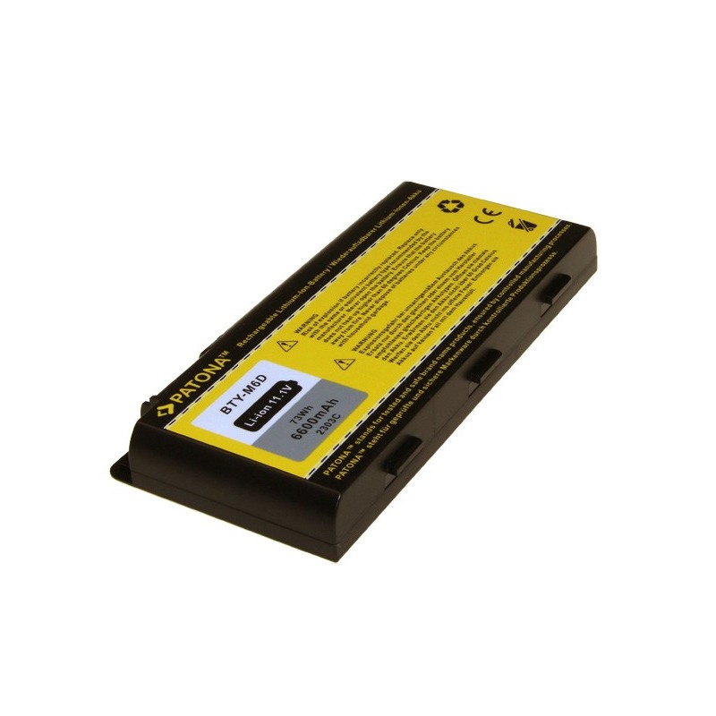 Battery MSI BTY-M6D 6600mAh Li-Ion 11,1V Battery MSI BTY-M6D 6600mAh Li-Ion 11,1V