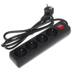 POWER DIStrIBUTION UNIT PR-1.5M-4G-SW/B (4 OUTLETS) 1.3and m