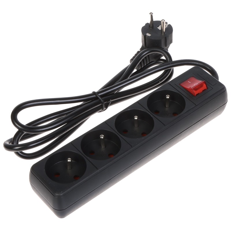 POWER DIStrIBUTION UNIT PR-1.5M-4G-SW/B (4 OUTLETS) 1.3and m POWER DIStrIBUTION UNIT PR-1.5M-4G-SW/B (4 OUTLETS) 1.3and m