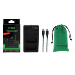Charger Dual Olympus BLX-1+ cable