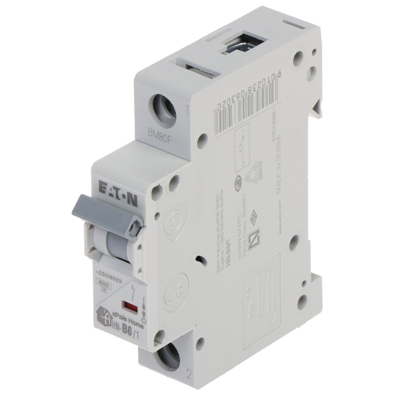 CIRCUIT brEAKER HN-B6/1 ONE-PHASE 6and A B TYPE EATON CIRCUIT brEAKER HN-B6/1 ONE-PHASE 6and A B TYPE EATON
