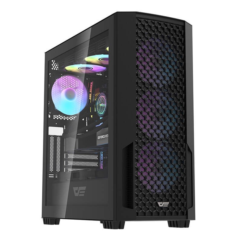 Computer case Darkflash DF2100 + 4 ARGB fans (black) Computer case Darkflash DF2100 + 4 ARGB fans (black)