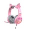 Gaming headphones Havit GAMENOTE H2233d RGB (pink)