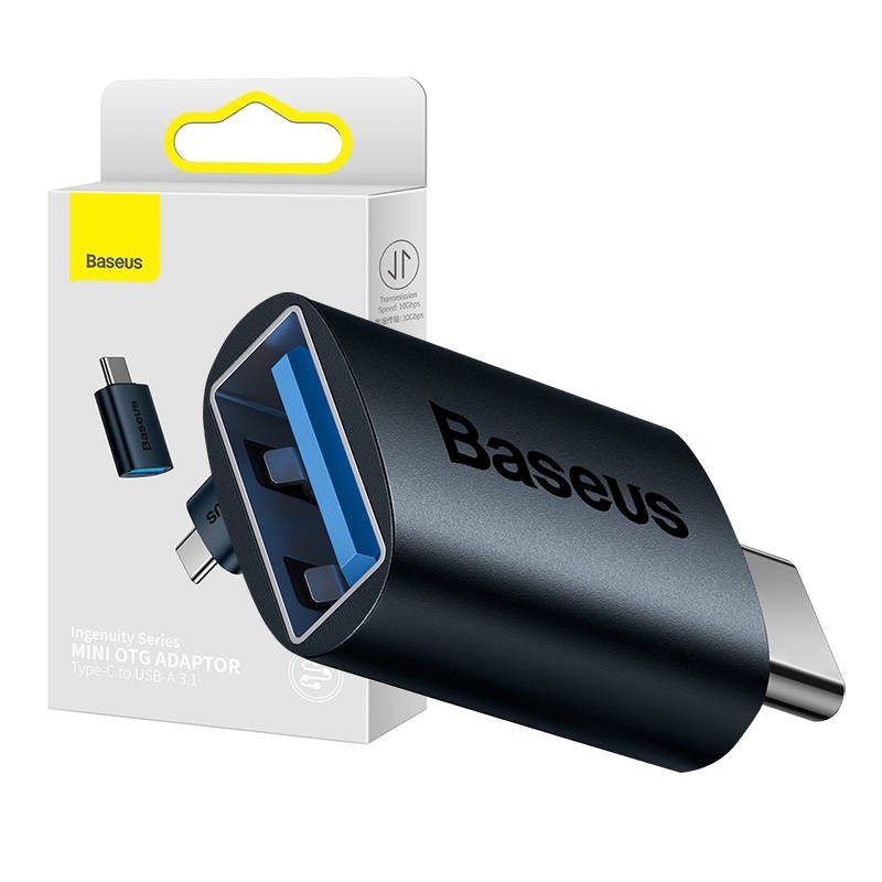 Baseus Ingenuity USB-C to USB-A adapter OTG (blue) Baseus Ingenuity USB-C to USB-A adapter OTG (blue)