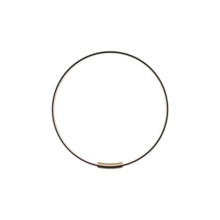Wall +ceiling luminaire black 80cm 50W 3420lm Tuya Zigbee 3,0 with DO