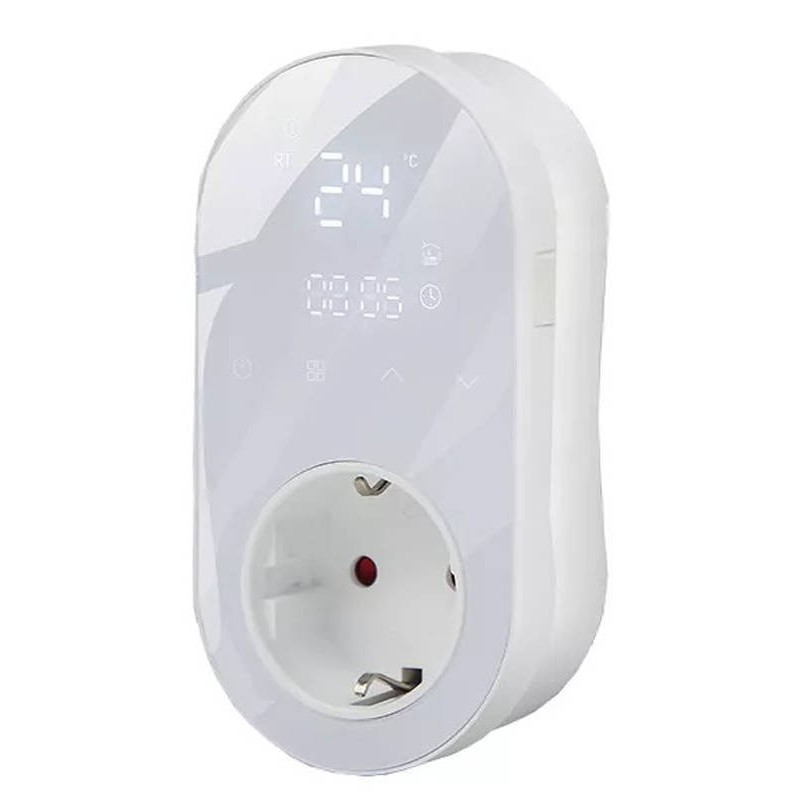 Socket Thermostat 16A White PS Wifi TUYA Socket Thermostat 16A White PS Wifi TUYA