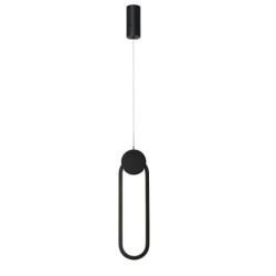 NEO LITE OVALE Smart pakabinamas šviestuvas juodas 40x12cm 22W Tuya WiFi su BEACON palaikymu