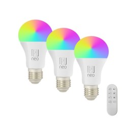  NEO LITE Smart 3x bulb LED E27 11W RGB + CCT color and white, dimmable, WiFi, Beacon, remote control