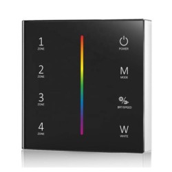 Пульт дистанционного управления RGB RF, 4 зоны, черная панель, серия TUYA SD