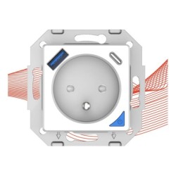 Smart Zigbee socket with USB+usb-c