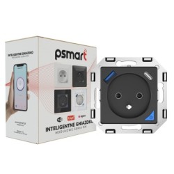 Black wall switch USB+TypeC Zigbee