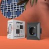 Black wall switch USB+TypeC Zigbee