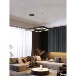 Nutikas rippvalgusti 80x80x7cm 60W must Zigbee 3.0