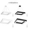 Nutikas rippvalgusti 80x80x7cm 60W must Zigbee 3.0