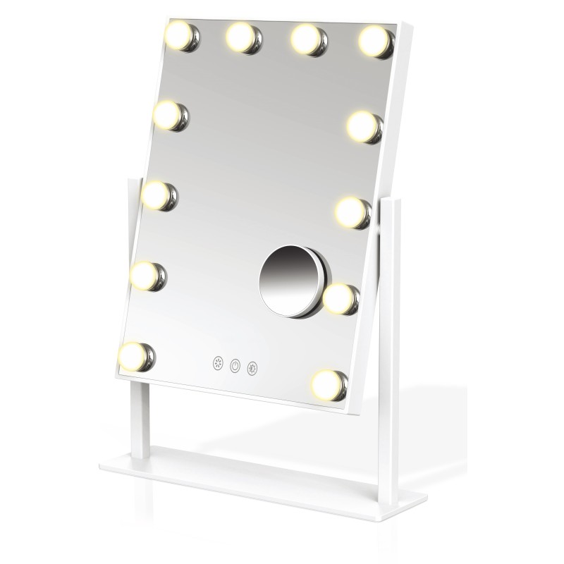LED table cosmetic mirror MUST HAVE with magnetic magnifying mirror 12W, CCT LED table cosmetic mirror MUST HAVE with magnetic magnifying mirror 12W, CCT